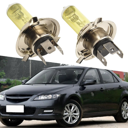 2x H4 55W 5000K Xenon Gas Halogen Head Lamp Bulbs for Cars (Universal)