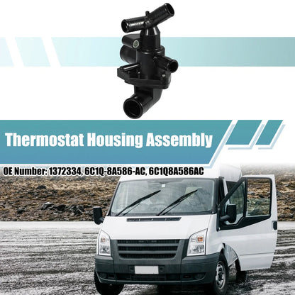 Engine Coolant Thermostat Housing Assembly for Ford Transit (2006–2014) 1372334