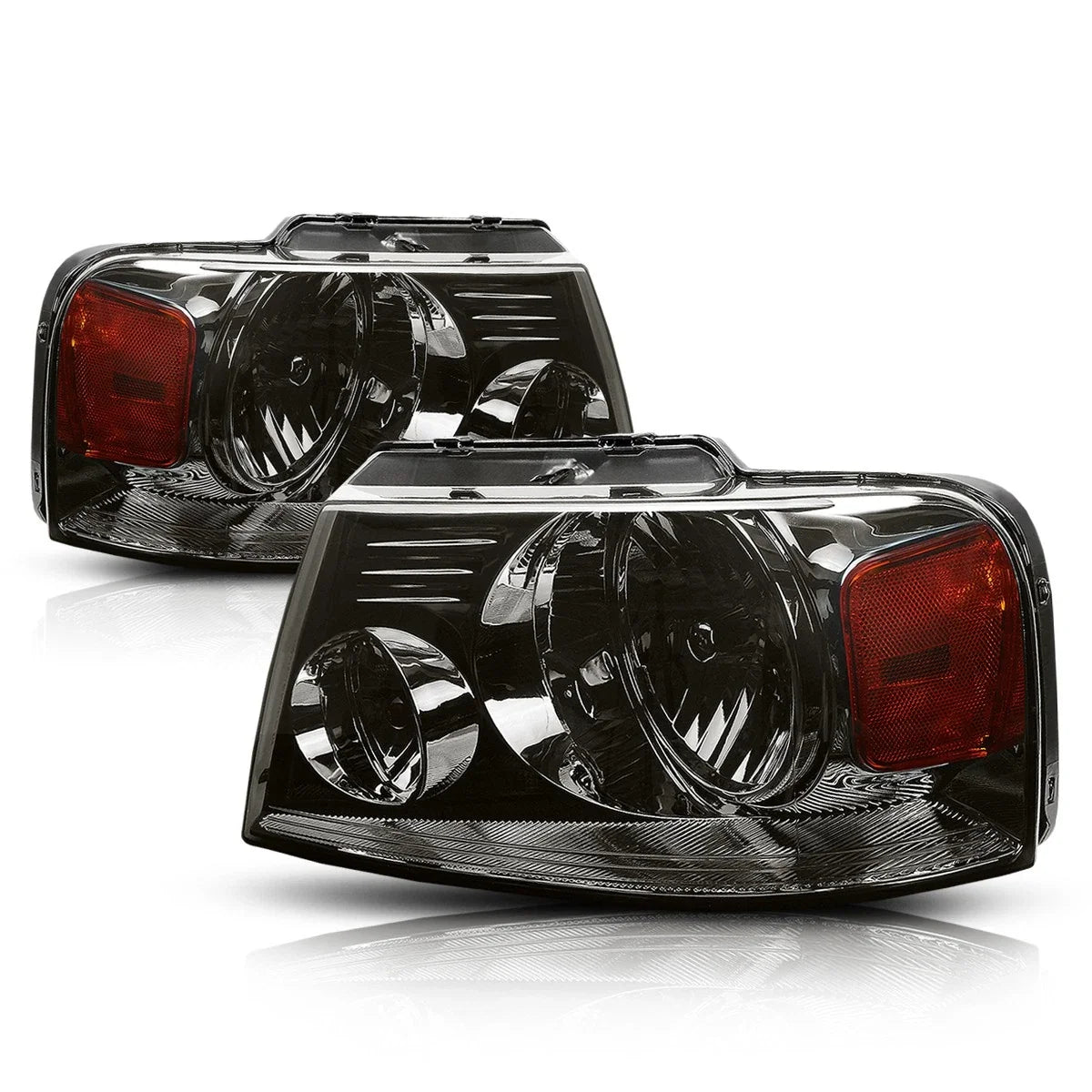 Smoked Headlight & Amber Corner Lamps for Ford F150 (2004–2008)
