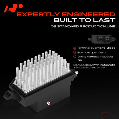 Blower Motor Resistor for Ford Transit-150 (2015–2023) AV1Z19E624A/B, CN1Z19E624B/C, RU957