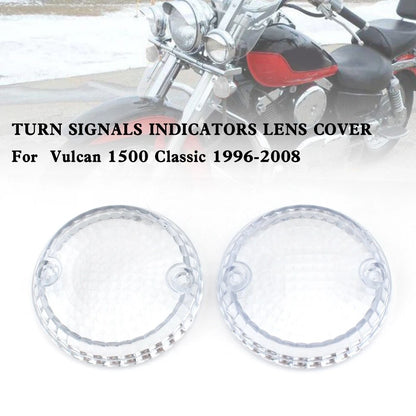 Turn Signal Lens Cover for Yamaha Kawasaki Vulcan 1500 VN (TS-216-Clear)