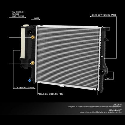 Aluminum Core Replacement Radiator for BMW 525I (1989–1995) DPI 979