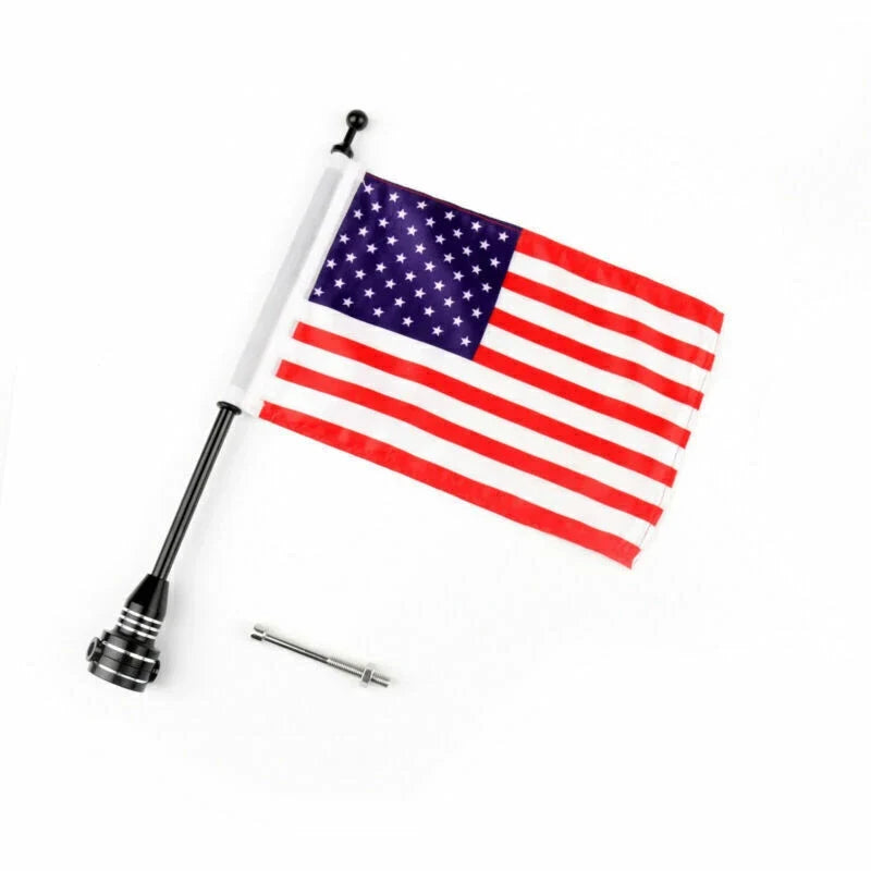 Custom Motorcycle Rear Side Mount Flag Pole with USA Flag for A9
