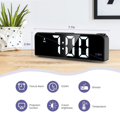 7.9-Inch Black-White Display Projector (1.6 to 16 Feet Projection)