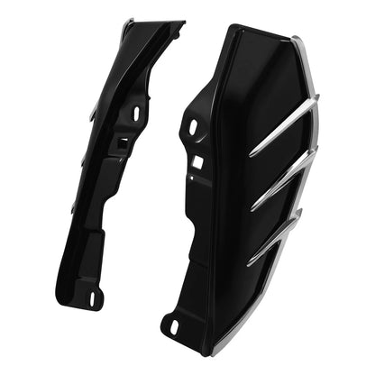 Black Mid-Frame Air Deflectors for Harley Touring Street Glide (2009–2024)