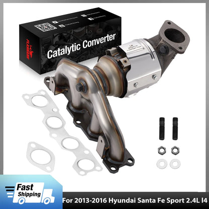 Exhaust Manifold Catalytic for Hyundai Santa Fe Sport Kia Sorento (2013–2016)