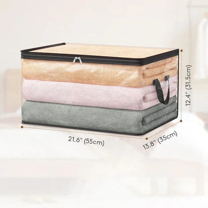 Storage Bag for Tidy Living Space (Clear PVC, Dual-Zipper)