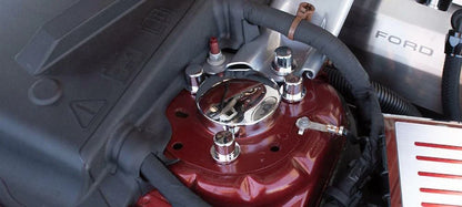 Shock Tower Dome Covers Polished Stainless Steel Pair for Ford Mustang (2015–2020)