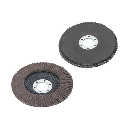 Set of 10 Flap Discs 4.5" 40 Grit for Sanding and Grinding