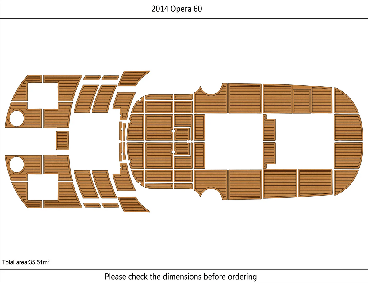 EVA Pad for Opera 60 Boat (2014) - Swim Platform Cockpit Flooring Mat