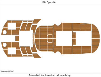 EVA Pad for Opera 60 Boat (2014) - Swim Platform Cockpit Flooring Mat