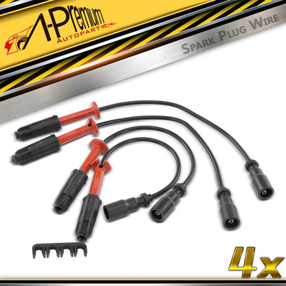 Set of 4 Spark Plug Wire Sets for Benz C220 (1994–1996)