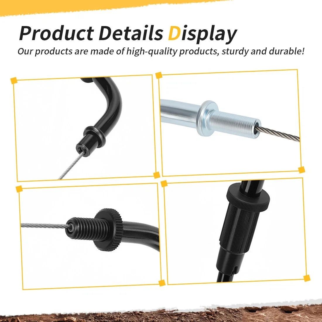 Throttle Cable Set for Yamaha Virago 535 XV535 (1987–1994) 3JC-26311-00-00 3JC-26312-00-00