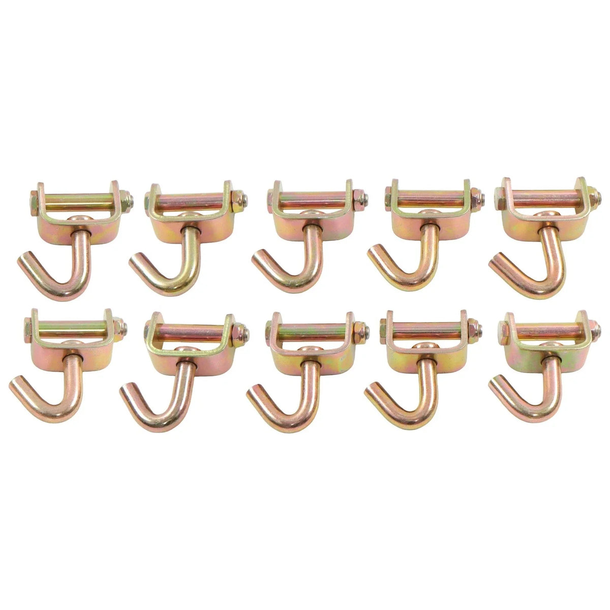 10 Pack Swivel J Hook for Car Hauler Trailer Tow Truck Tie Down