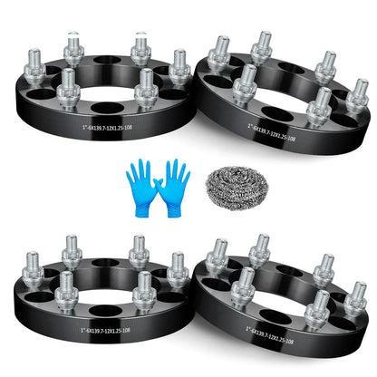 8pcs 1" Wheel Spacers for Nissan Trucks (2004–2024) 6x5.5 6x139.7 12x1.25