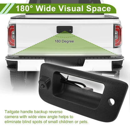 Tailgate Handle Backup Rear View Camera No. 22755304 for Chevrolet Silverado (2014–2019)