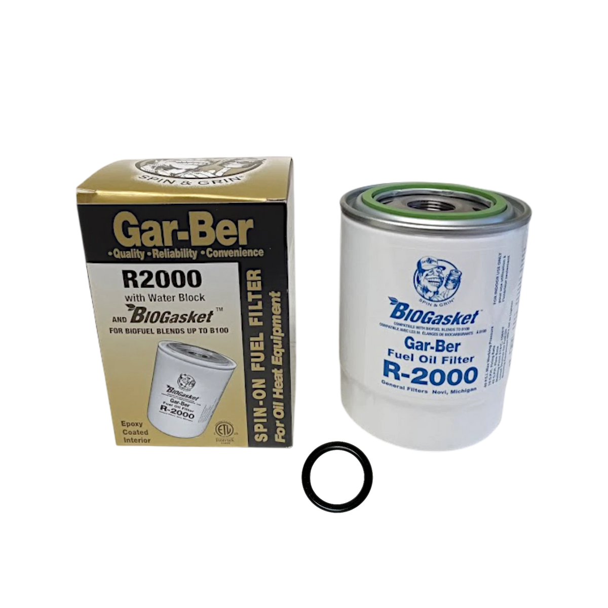 R-2000 Spin On Furnace Fuel Oil Filter Cartridge for Garber