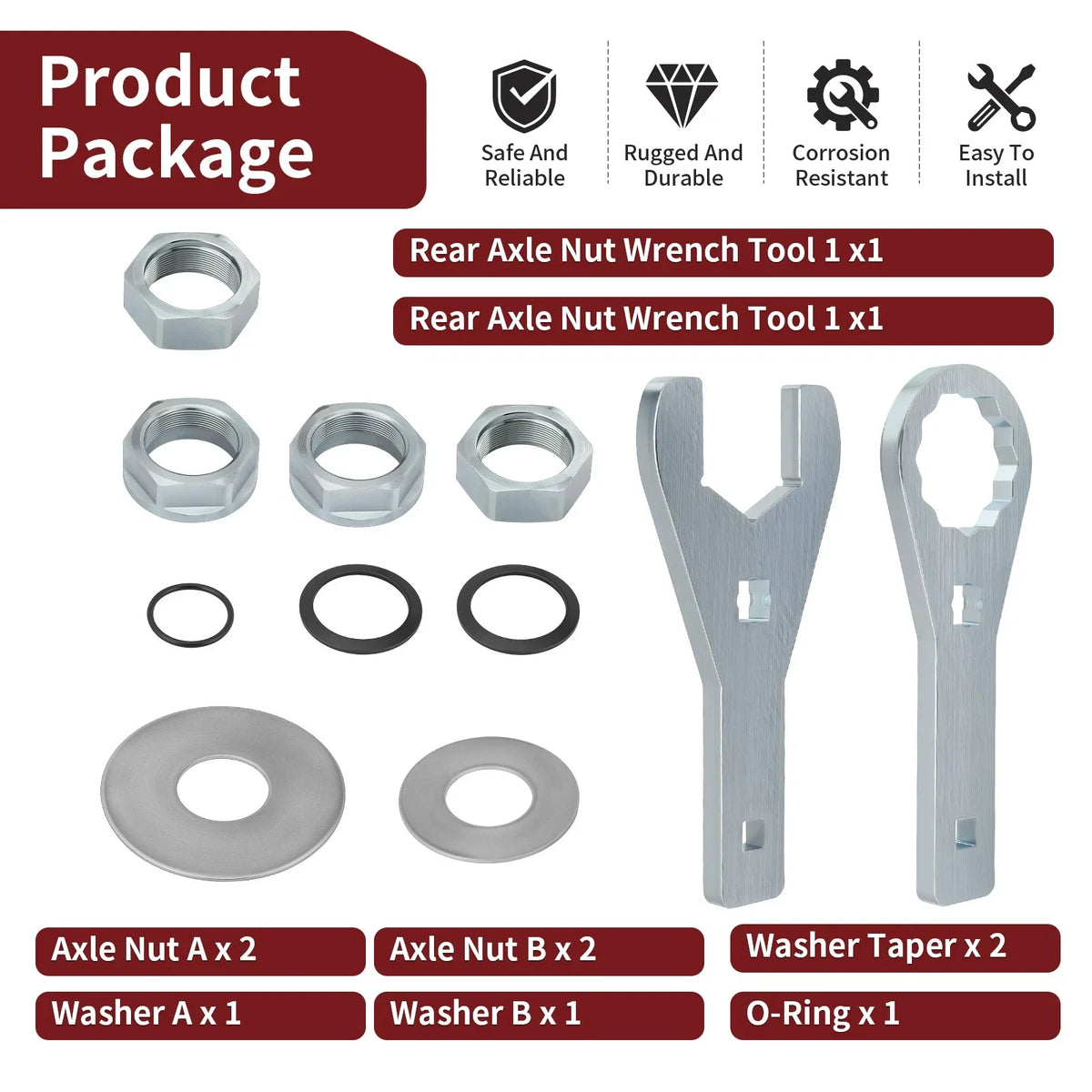 41mm Rear Axle Nut Wrench Tool for Honda Rancher 420 TRX420FM (2007–2013)