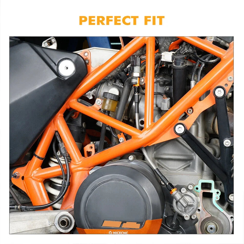 Braided Oil Pressure Hose Line for KTM 690 SMC/Enduro R (2012–2023)