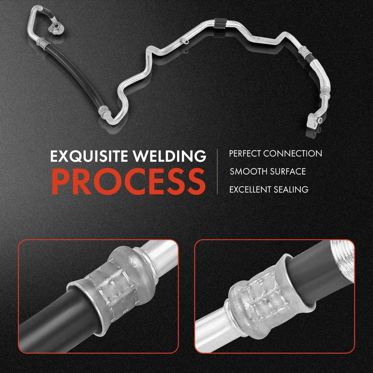 A/C Suction Line Hose Assembly for Audi Q3 (2015–2018) 8U0820743F, 8UD820743B, 8UD820743F, 8U0820743K