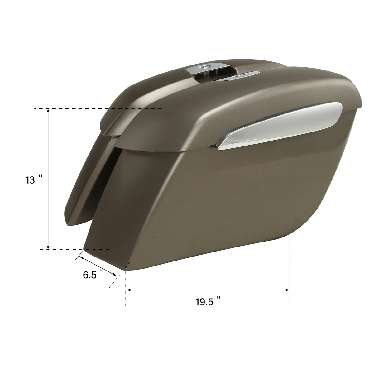 Hard Saddlebags for Indian Chieftain Challenger Pursuit (2019–2025) Bronze Smoke