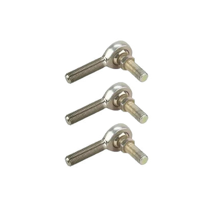 Set of 3 Steel 1/4 Inch RH Male Heim Joint Rod Ends with Stud 9108541