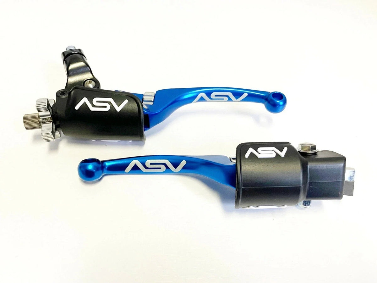 Set of 2 ASV F4 Front Brake Clutch Perch Levers for Honda TRX 250R (1987–1989)