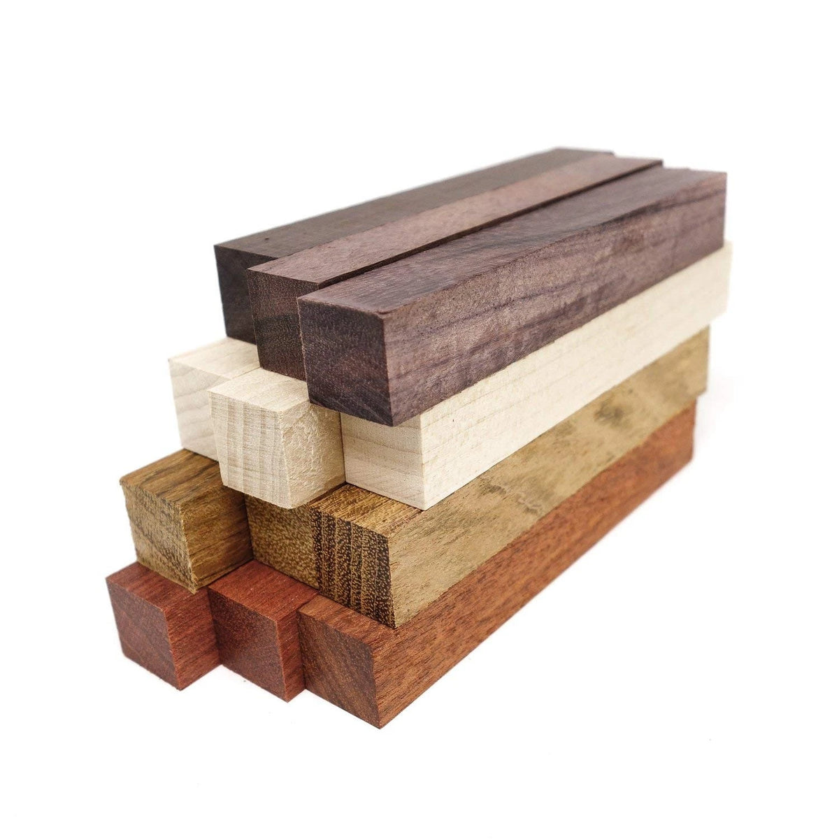 12-Pack Exotic Wood Pen Blanks for DIY Turning Supplies