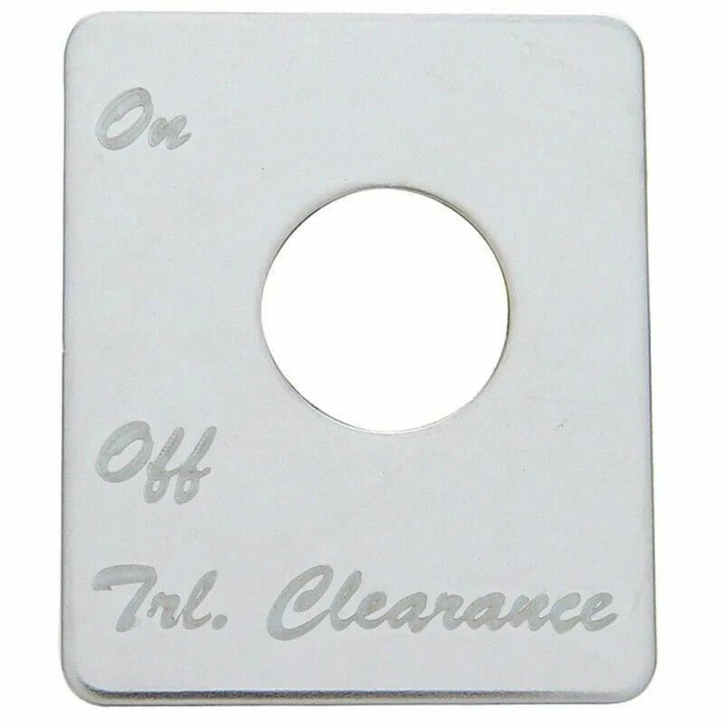 Toggle Switch Plate for Peterbilt Trailer Clearance (48472)