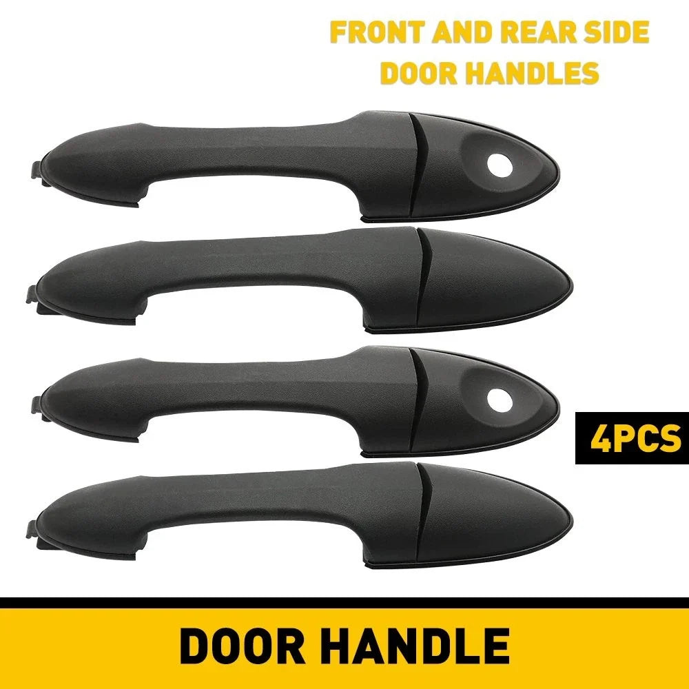 4PCS Exterior Door Handle Set for Ford Focus (2000–2007) Left & Right