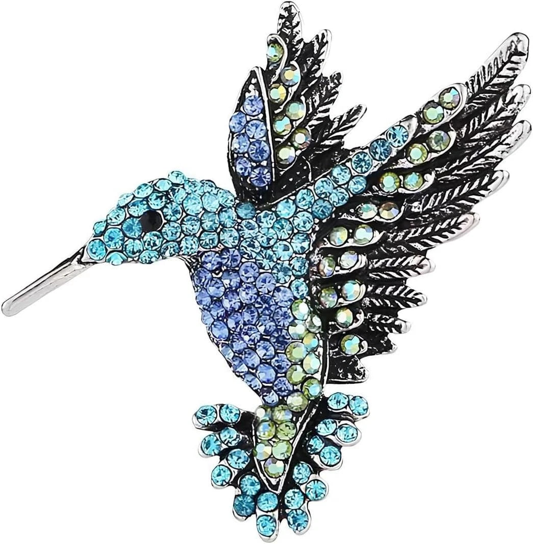Hummingbird Brooch for Women - Elegant Vintage Valentine's Gift