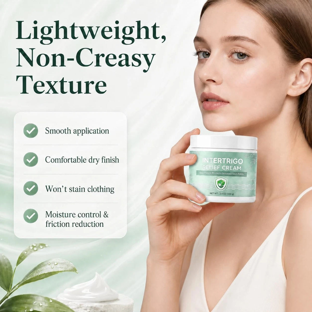 2X Intertrigo Cream for Skin Fold Barrier (1.7 Fl Oz)