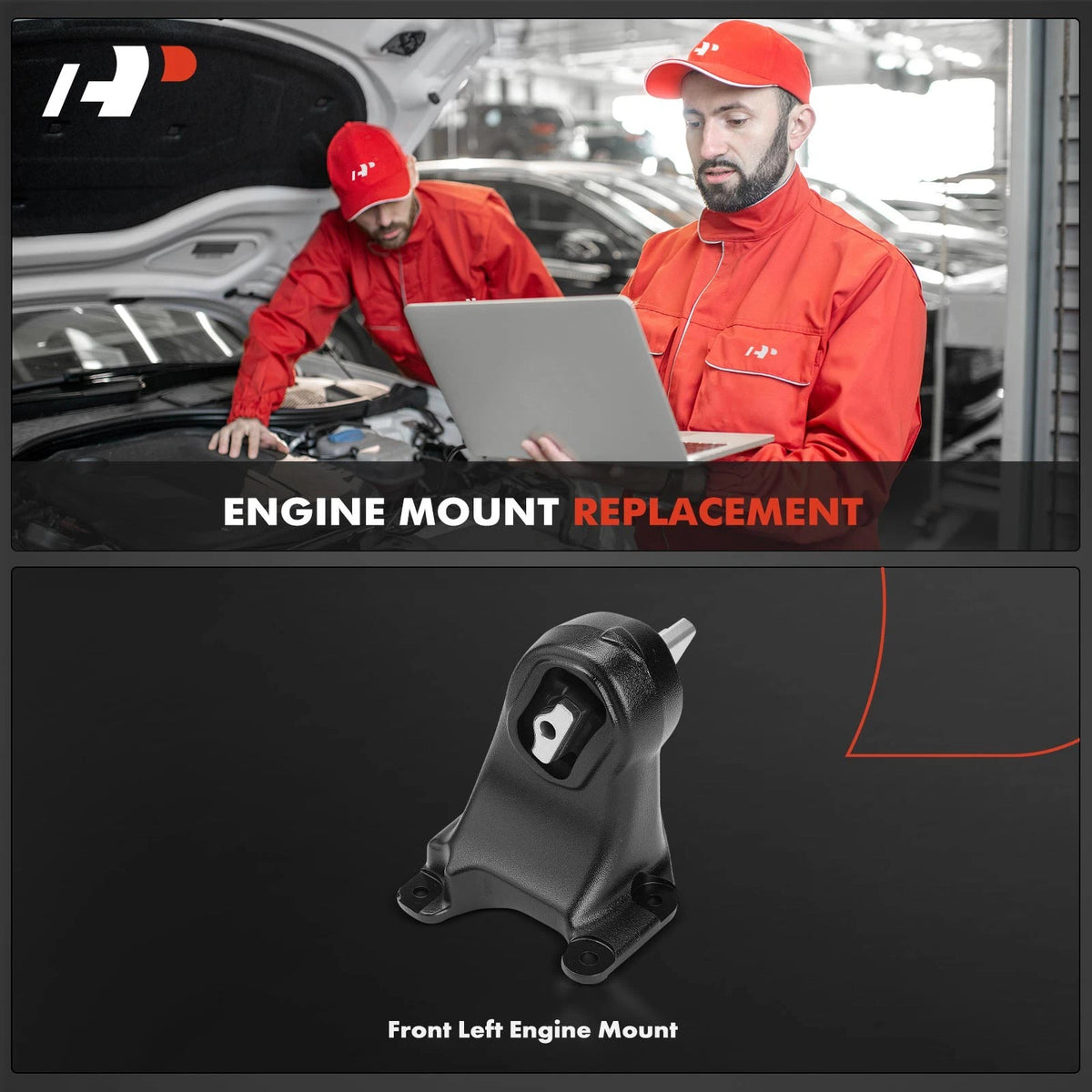 Front Left Engine Motor Mount for Jeep Wrangler JK (2012–2017) 5147191AC, A5671