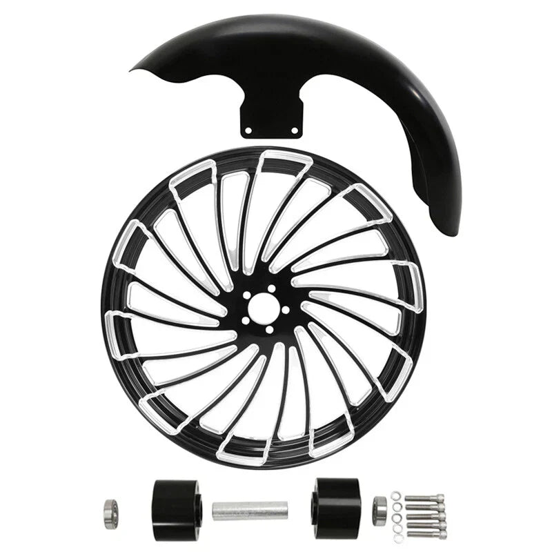 21" Front Fender Wheel Rim w/ Dual Disc Hub for Harley Road Glide (2008-2024)