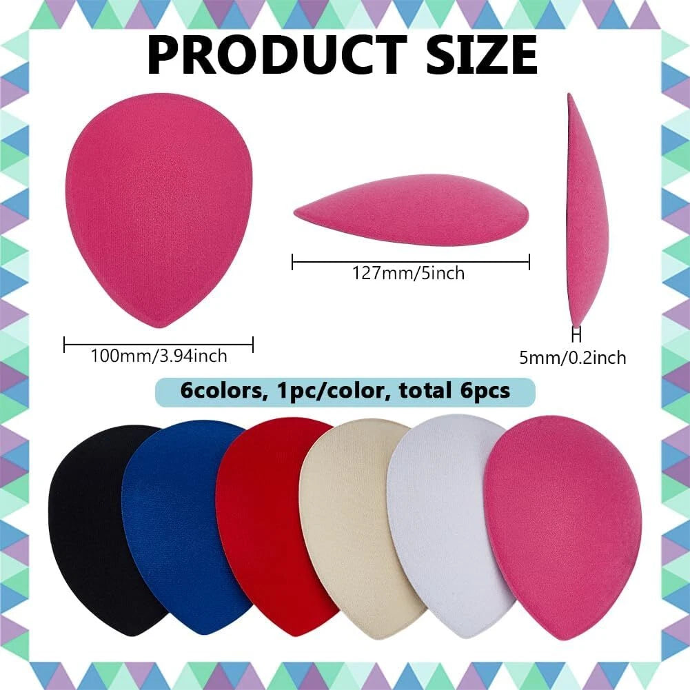 Teardrop Fascinator Hat Base for Millinery (5X4 Inch) - 6 Colors