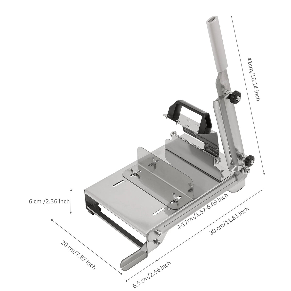 Stainless Steel Manual Meat Slicer for Frozen Meat and Beef Bones