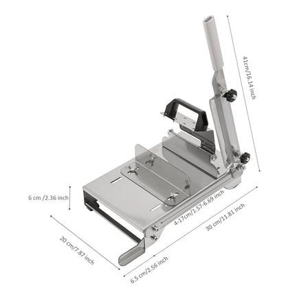 Stainless Steel Manual Meat Slicer for Frozen Meat and Beef Bones