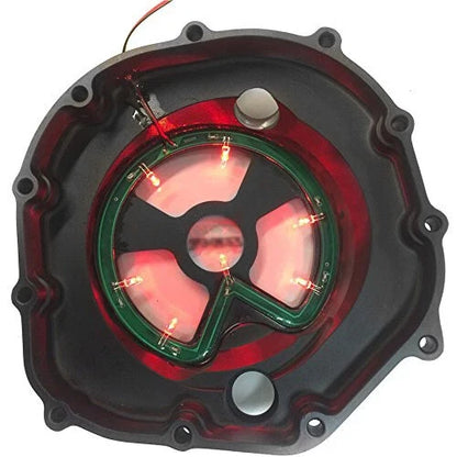 Red LED Engine Clutch Cover for Kawasaki ZX14R ZZR1400 (2006–2014)