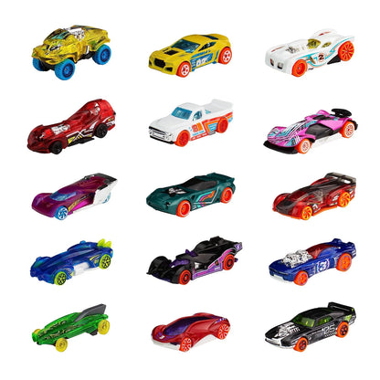 Set of 15 Hot Wheels Toy Cars & Trucks Track Bundle