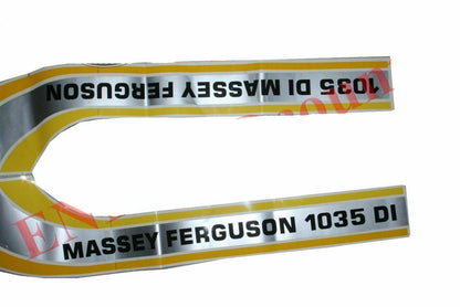Set of 2 Bonnet Side Decal Emblem Stickers for Massey Ferguson 1035 DI