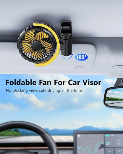 Portable Clip-On Car Fan for C (Battery Powered)