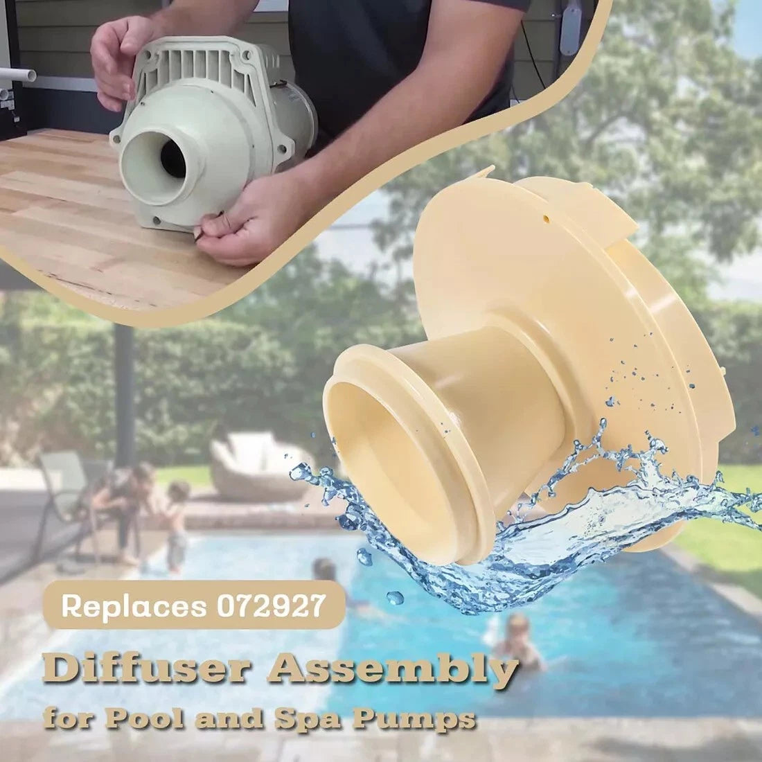 Diffuser Assembly for Pentair WhisperFlo IntelliFlo Pool Pump (1/2-2 HP)