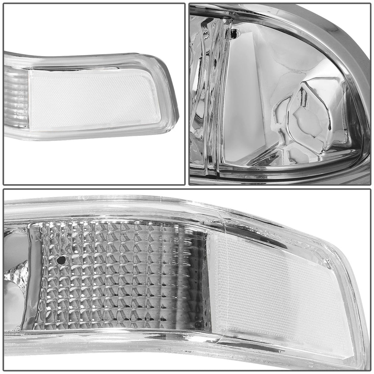 Chrome Clear Headlight Bumper Lamps for C10 Pickup Blazer (1998–2004)