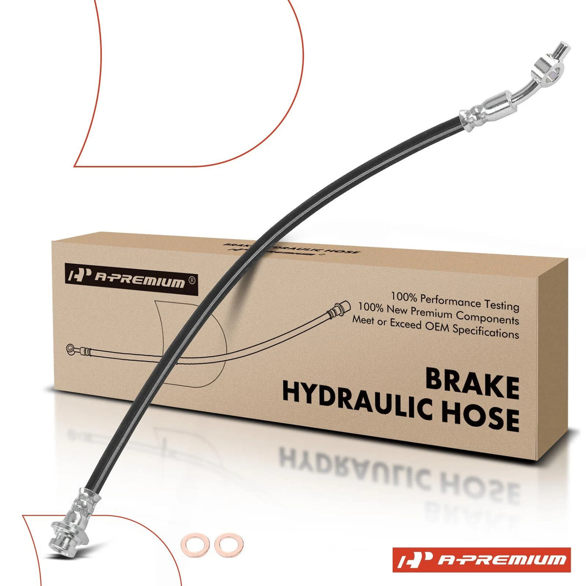 Front Right Brake Hydraulic Hose for Nissan NP300 Frontier (2016–2019) H629080, 462104KH7A, 462104KH7C, 2207558