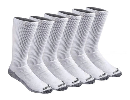6 Pairs of Dickies Dri-Tech Moisture Control Boot-Length Socks