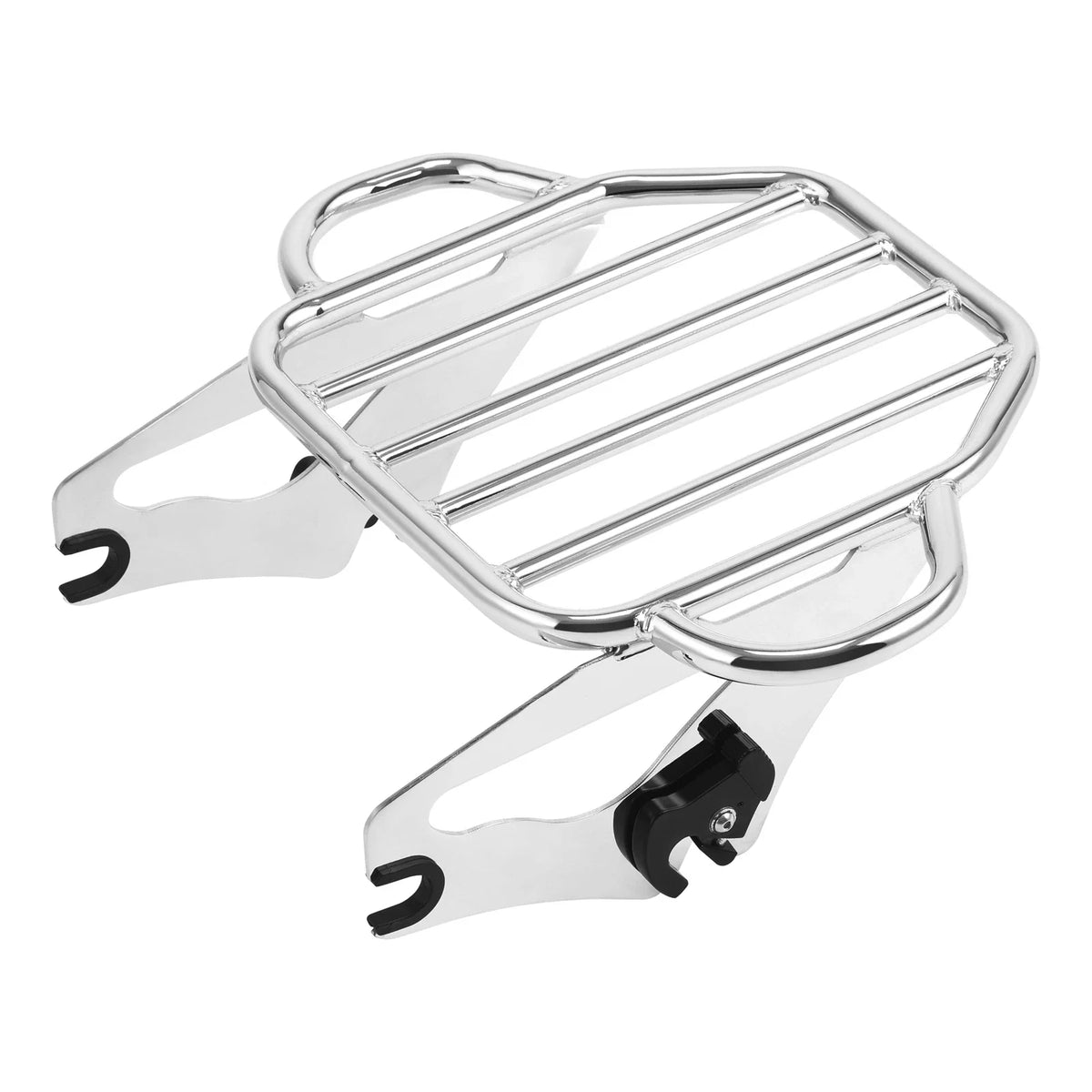 Chrome Detachable 2-Up Mount Luggage Rack for Harley Touring (2009–2024)