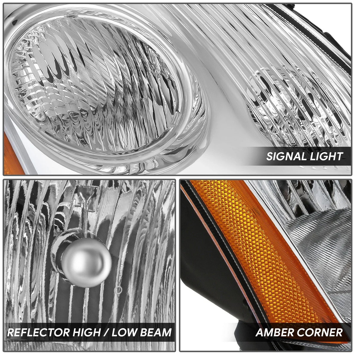 Right Side Chrome Housing Headlight Lamp for Nissan Sentra 2007–2009