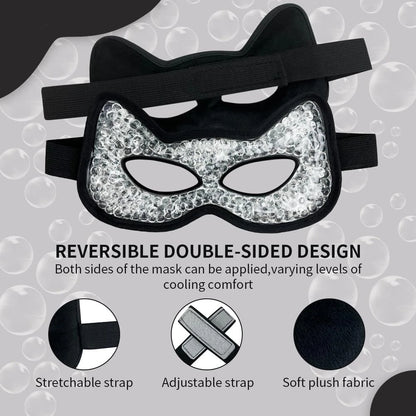 Cooling & Heating Eye Mask for Puffy Eyes (Hot/Cold Use) - Black