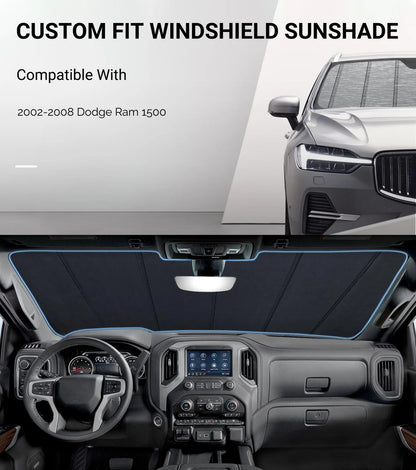 Custom Windshield Sunshade for Dodge Ram 1500 (2002–2008)