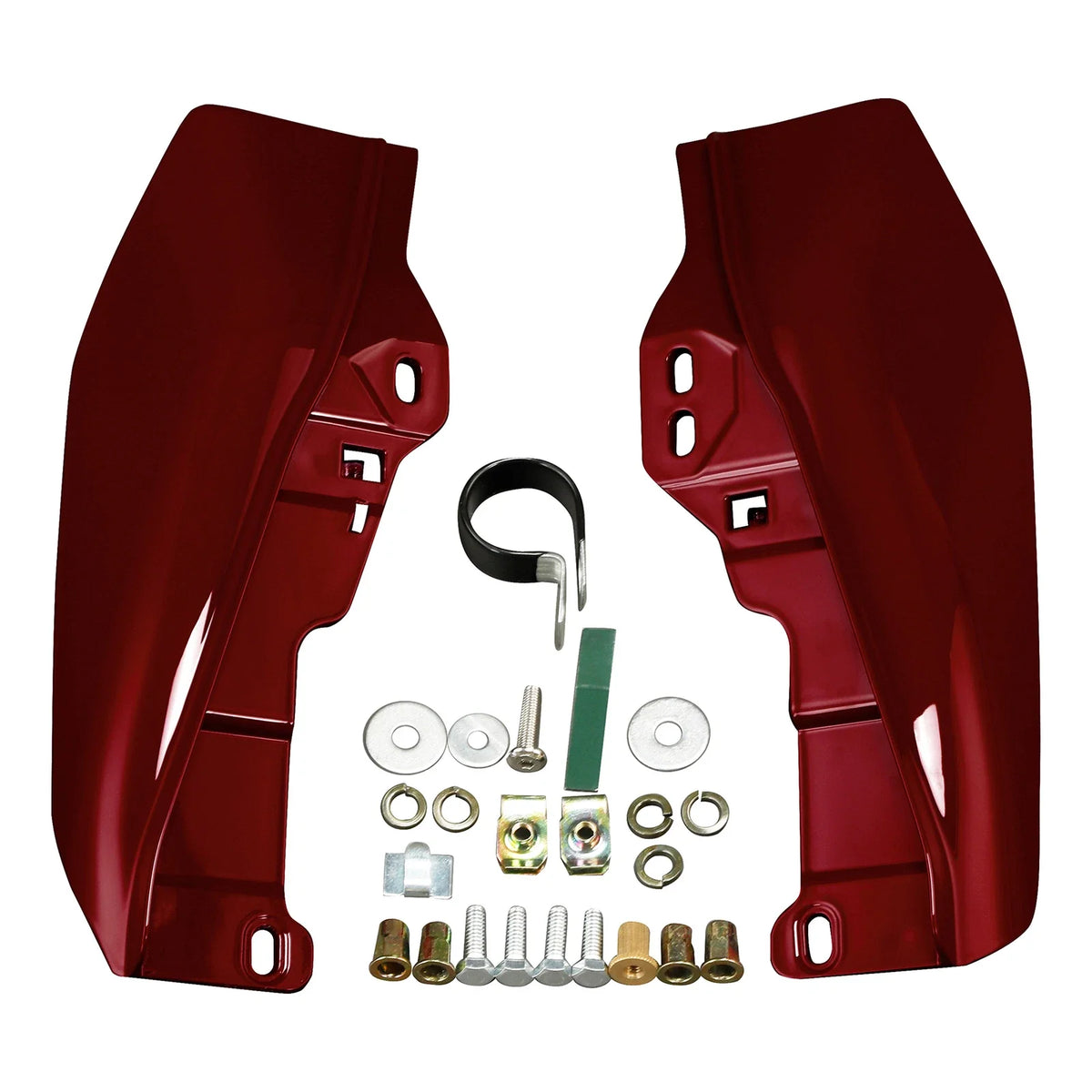 Mid Frame Deflectors for Harley Touring Road Glide (2009–2023) Billiard Red